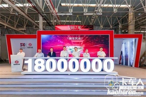 東風(fēng)自主品牌第1800萬輛下線暨東風(fēng)商用車第600萬輛下線儀式