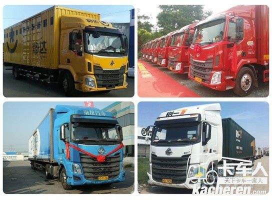 乘龍卡車深受快遞行業(yè)運(yùn)輸?shù)那嗖A