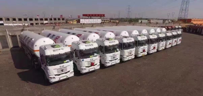 榆林氣化基地的聯合U+系牽引車