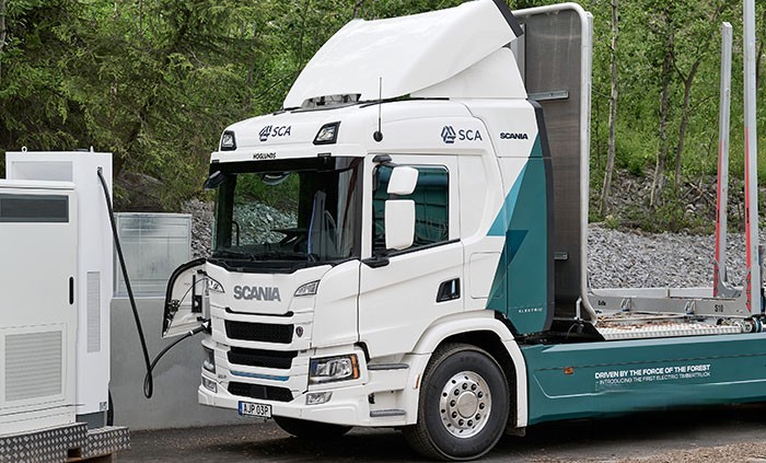斯堪尼亞純電動(dòng)卡車