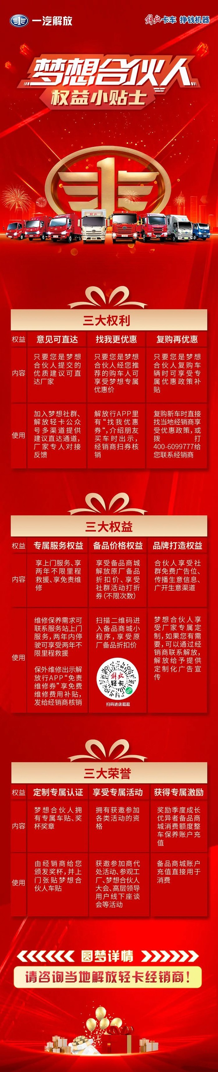 解放輕卡:夢想合伙人,權益小貼士!