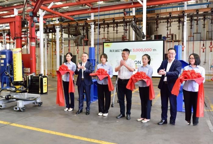 海沃集團下線第300萬根油缸——共同見證歷史性時刻