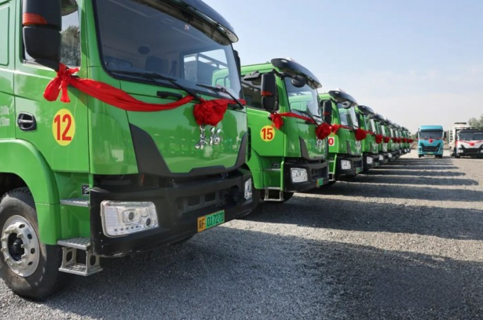 助力保定城建零碳運輸,長征純電渣土車批量交付