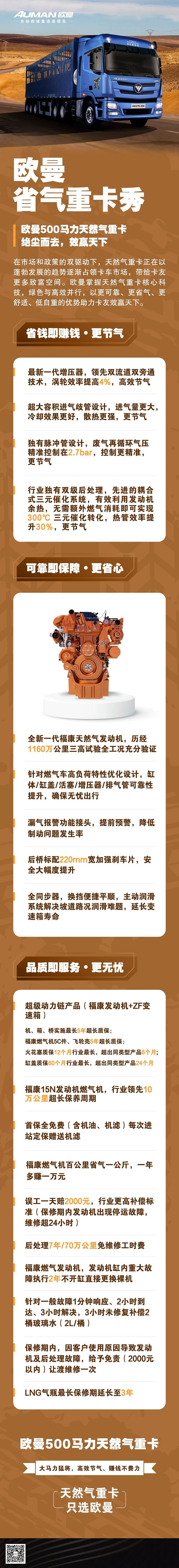 歐曼500馬力燃氣車，絕塵而奔，效贏天下！